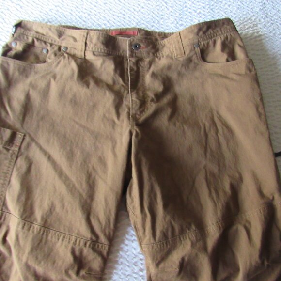 Brown Fleece Lined Pants Stretch Insulated 40 LL Bean Pants Men 40x29 Vintage - Picture 12 of 16